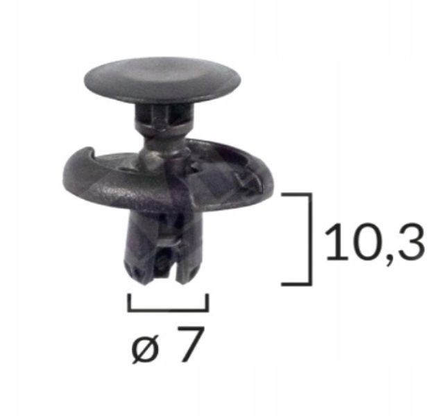 фото №1, Кліпса кронштейни підкрилки 10szt toyota hiace previa