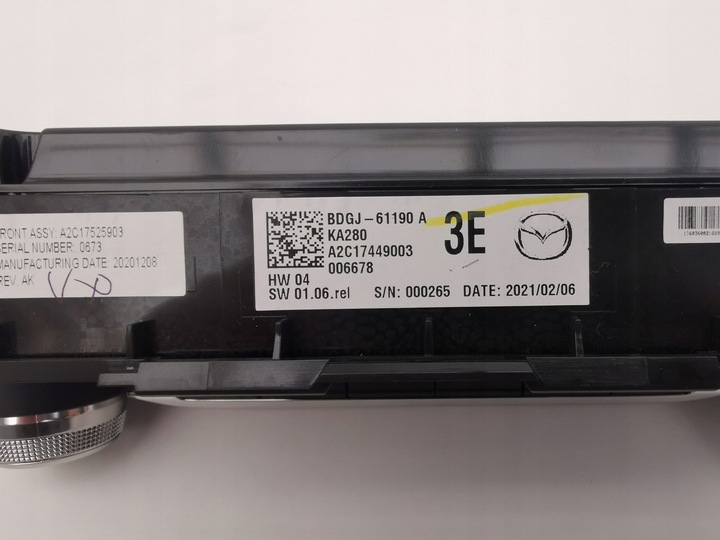 фото №10, Mazda cx30 панель кондиционера usa bdgj61190a