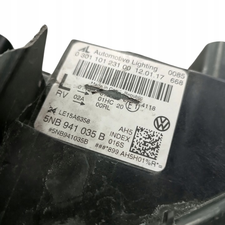 фото №15, Лампа лівий перед vw tiguan ii повний led 5nb941035b