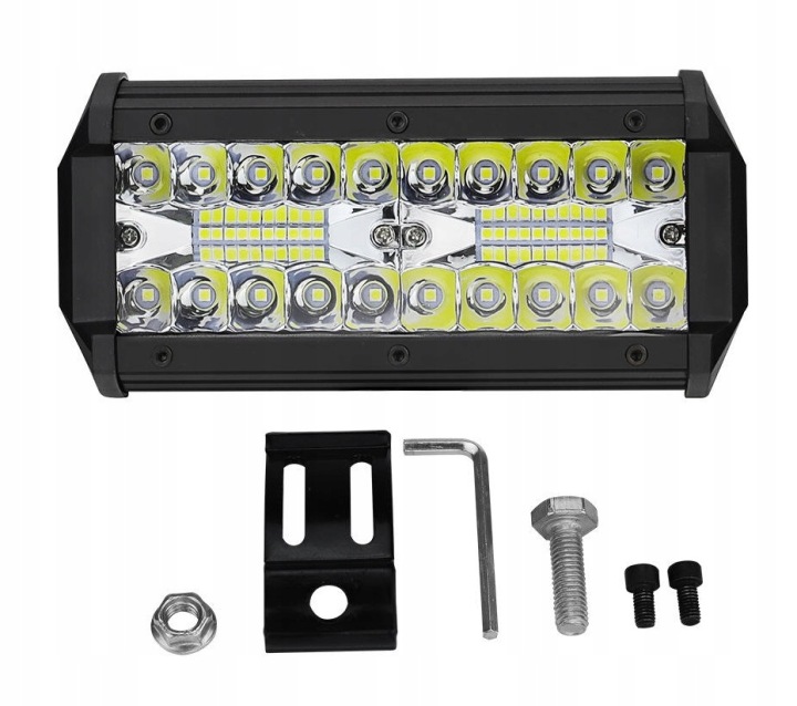 фото №16, Фара рабочая галоген дальний дальний свет 12v 24v 40x led cree 120w 16cm