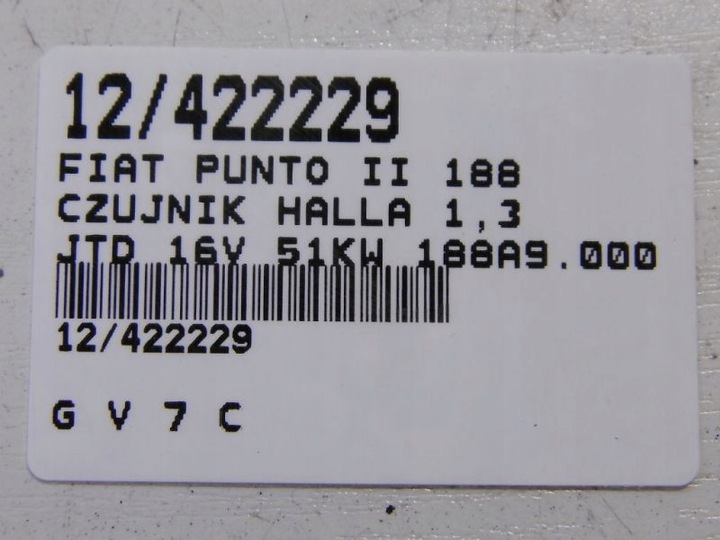 фото №7, Fiat punto ii 188 датчик вала 1,3 jtd 73502752