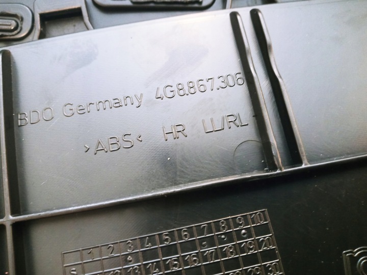 фото №7, Audi a7 оббивка двері боковина правий зад шкіра 4g8867306