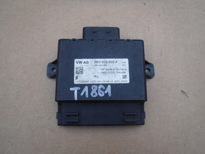 фото №1, Стабилизатор напряжения audi a4 b8 a8 d4 8k0959663a