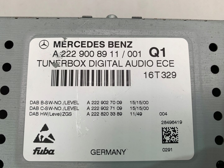 фото №5, Mercedes glc w253 усилитель тюнер аудио a2229008911