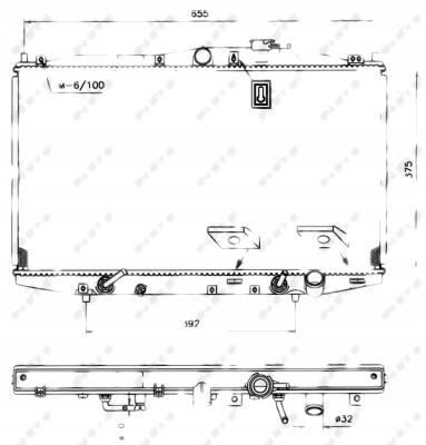 фото №12, Радиаторов двигателя nrf 53512 45199ac040