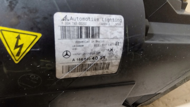 фото №7, Лампа mercedes ml w166 bi ксенон led комплектная левая правая 1668203961