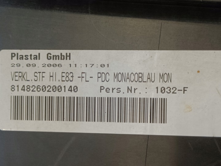 фото №8, Bmw x3 e83n уголок бампера правое зад 3416238