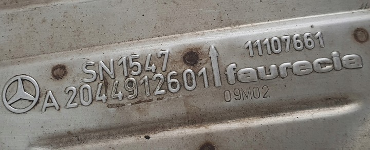 фото №8, Глушник кінцевий вихлоп лівий mercedes glk x204