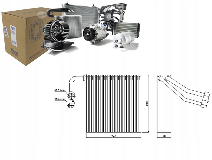 фото №1, Nissens випарник кондиціонера ford c-max focus c-m
