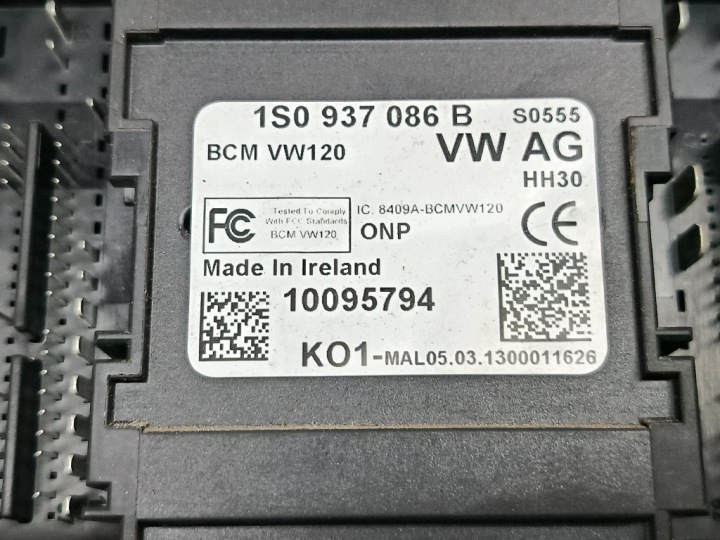 фото №6, Volkswagen up! блок предохранителей модуль bcm 1s0937086b