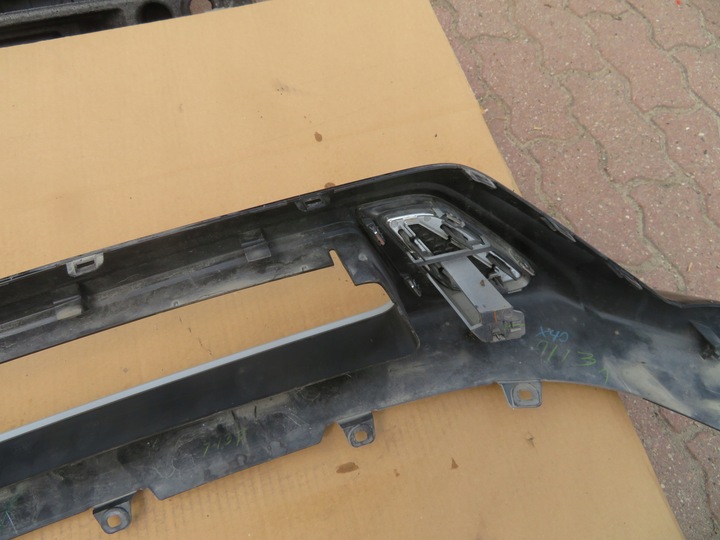 фото №14, Outlander рестайлинг 18- спойлер накладка бампер перед