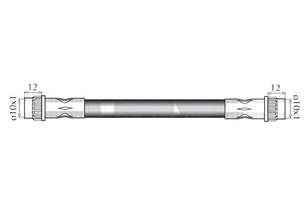 фото №2, Шланг гальмівний elast. citroen зад jumpy evasion