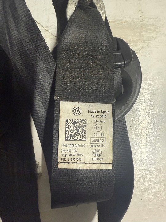 фото №8, Vw sharan seat alhambra 7n pas безпеки правий перед 7n2857706