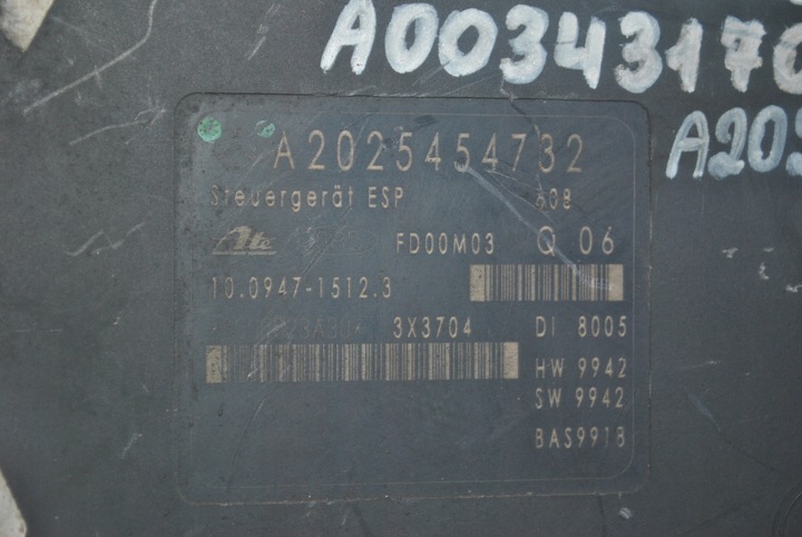 фото №6, Насос тормозная abs mercedes w203 c класс a0034317012 a2025454732