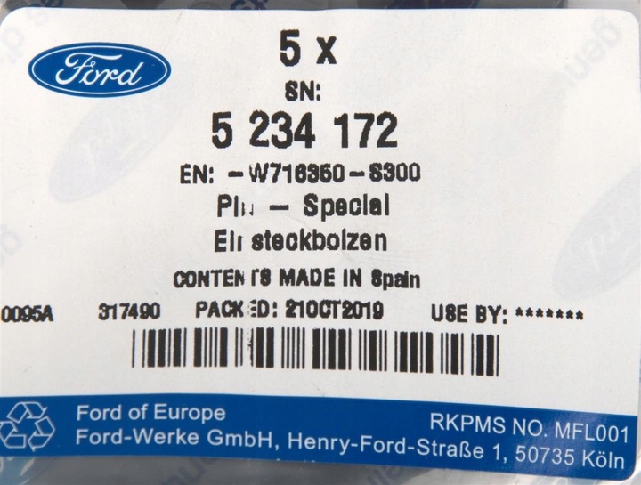 фото №3, Кліпса планки порогової ford оригінальний номер