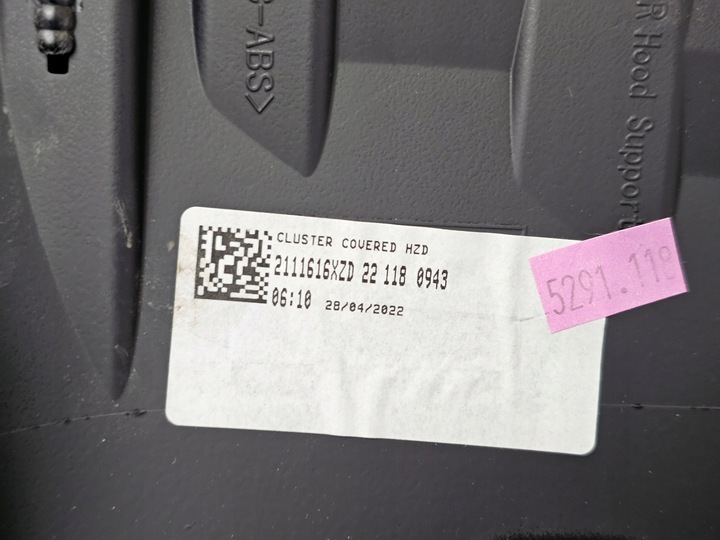 фото №7, Козырёк защита спидометра консоли citroen c5 aircross 9817216577 кожа нитка