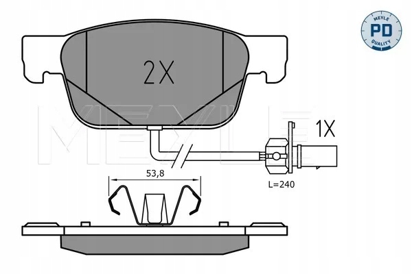 0252238317/PD КОЛОДКИ HAM. AUDI P. A4/A5 1,4-3,0 TDI 15