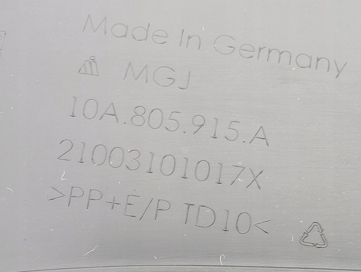 фото №11, Спойлер бампера перед накладка 10a805915a vw id.3 рестайлінг 10a нова оригінал