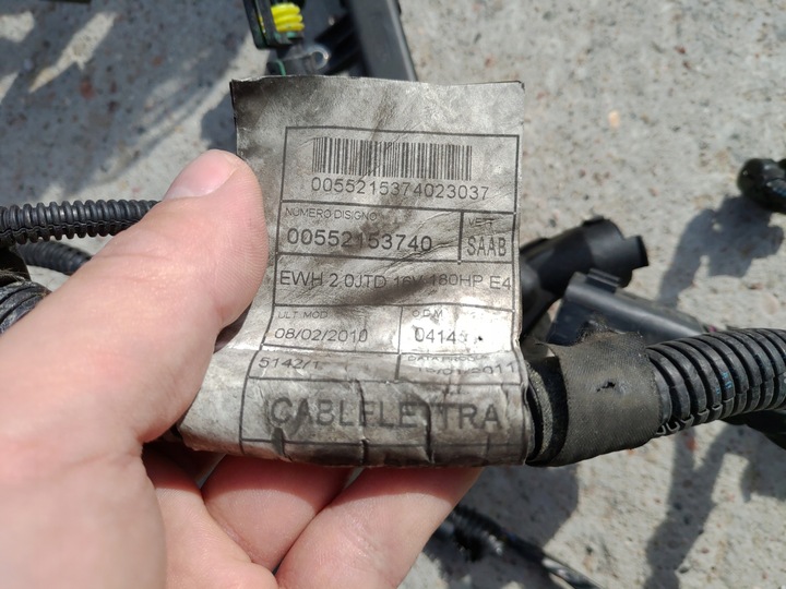 фото №6, Джгут установка двигуна saab 9-3 93 ii 1.9ttid