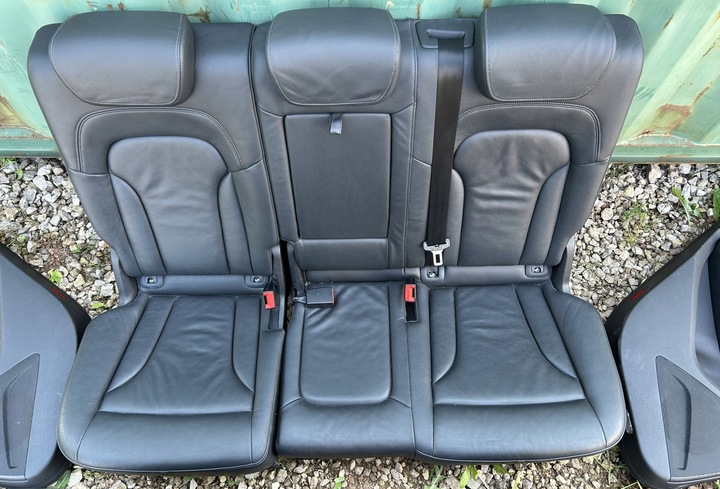 фото №9, Сидіння шкіра sokórzane чорні з підігрівом електрика audi q5 8r0 s-line рестайлінг