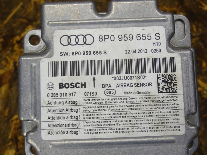 фото №10, Audi a3 8p рестайлинг 08-12 датчик модуль подушка подушек 8p0959655s