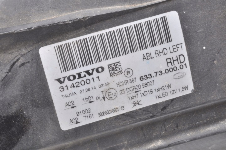 фото №12, Volvo v70 iii xc70 ii фара левая передняя левые перед рестайлинг 31420011 uk