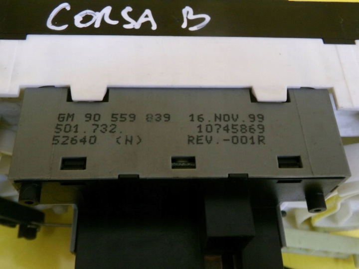фото №9, Панель керування повітропровід кондиціонера opel corsa b 90559839 nr780