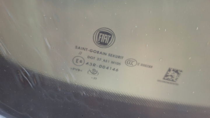 фото №3, Скло лобове 52092963 камера акустична fiat 500x 2023r нова fiat оригінальний номер
