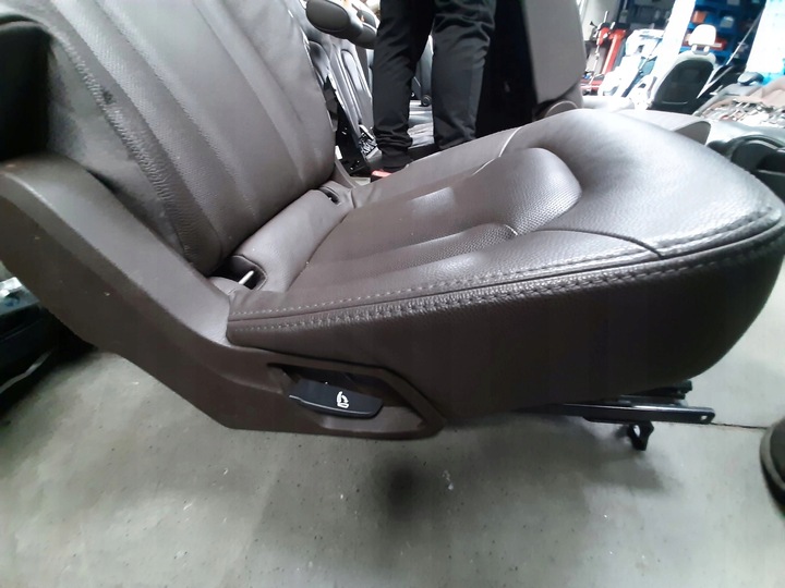 фото №15, Audi q7 2005- диван второй третий ряд кожа коричневая