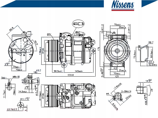 фото №16, Компрессор кондиционера nissens 89595 4471601230