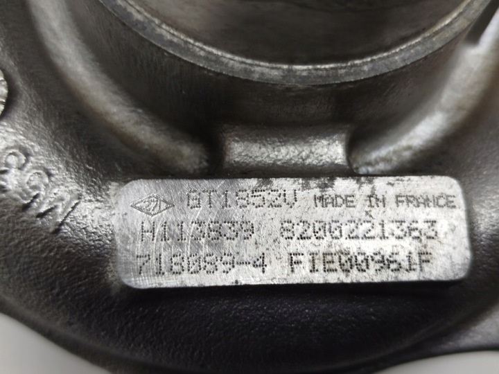 фото №8, Турбонагнітач garrett gt1852v 8200221363 renault 2.2 dci