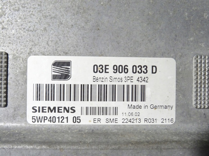 фото №9, Комп'ютер спідометр  набір seat ibiza iii 3 6l0 6l 1.2 12v azq 03e906033d