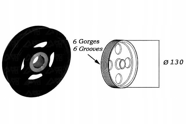 фото №2, Колесо пасове вала колінчастого toyota avensis corolla