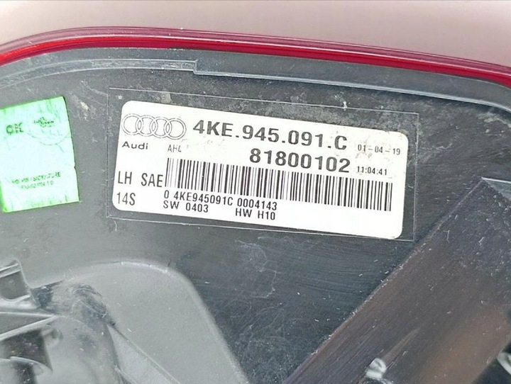 фото №12, Лампи задні audi e-tron 2019 з лівий usa 4ke945091c