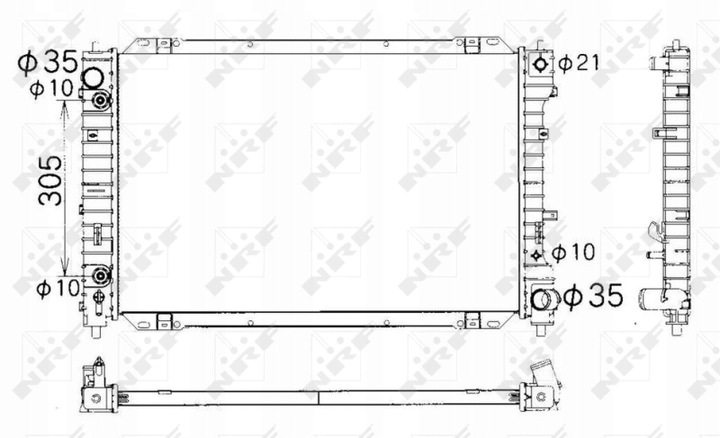 фото №2, Радиаторов воды ford maverick 01- 53378 nrf