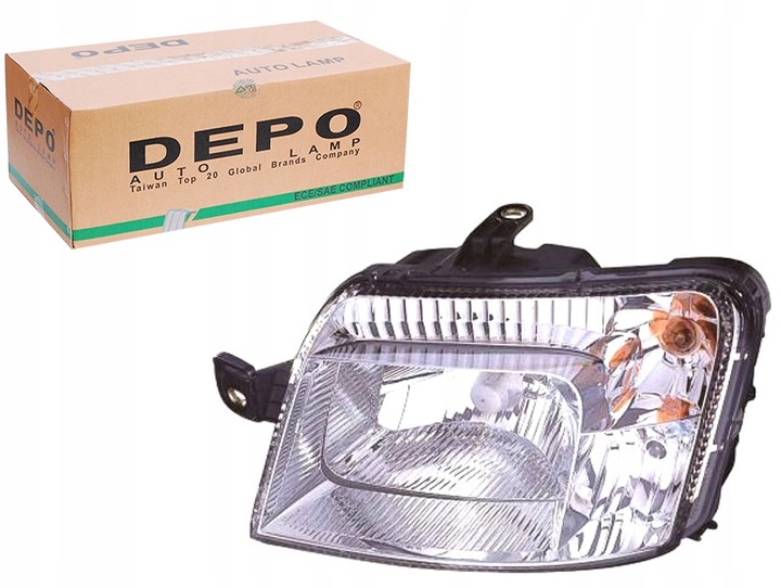 фото №1, Depo фара h4 электрический з двигателем fiat p