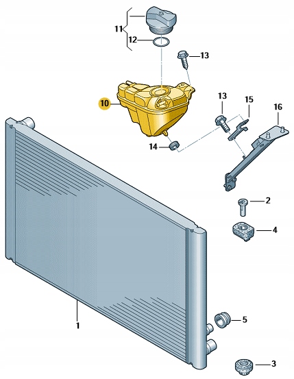 фото №3, Бачок расширительный жидкости audi a8 d3 оригинал
