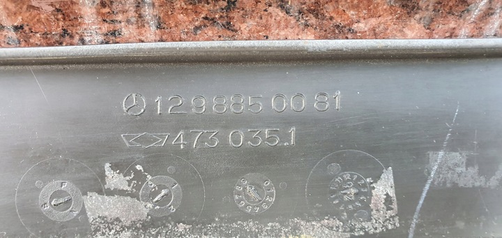 фото №13, Mercedes sl 129 r129 прокладка pod номерные знаки регистрационная крепление номерного знака