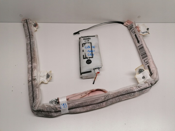 фото №1, Citroen c3 iii шторка левая подушка сиденья подушка безопасности оригинал 2016-