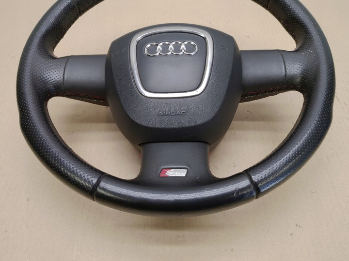 фото №6, Руль + подушка безопасности кожаный лепестки s-line sline audi a3 8p годы 03-08