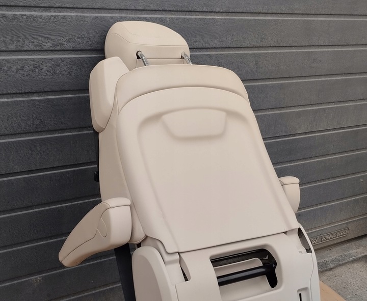 фото №10, Сидіння пасажира ii ряд задній зад mercedes v-klasa w447 шкіра кремовий eu