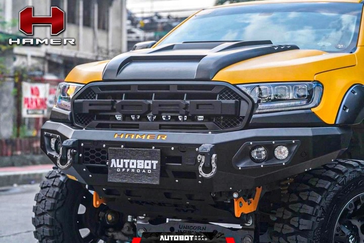 фото №16, Бампер переднее стальной offroad hamer king ford ranger 2016-2022