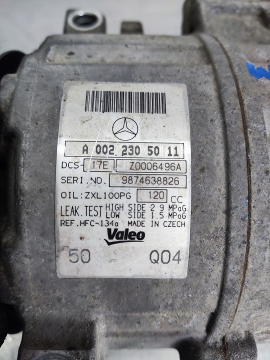фото №11, Mercedes c w204 2.2 cdi компрессор кондиционера a0022305011