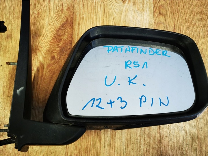 фото №8, Nissan pathfinder r51 зеркало правые 15 pin 12+3 комплектные uk