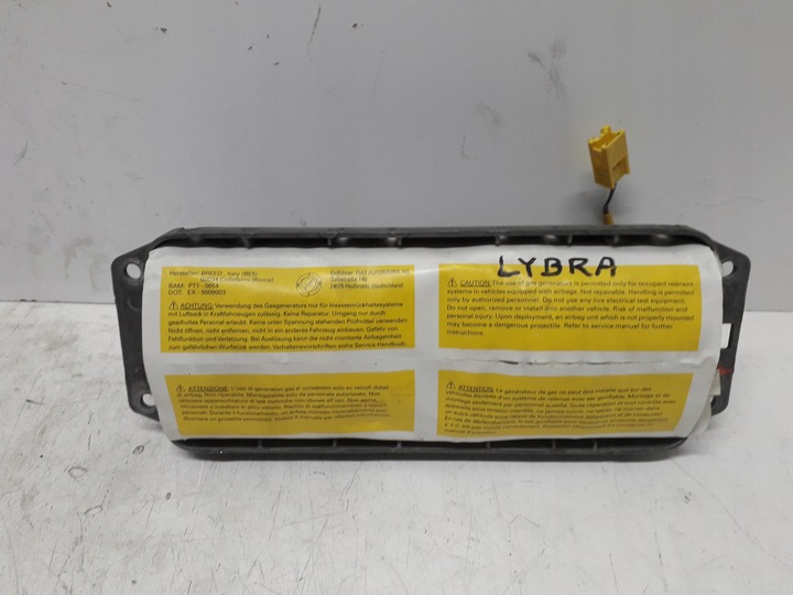 фото №8, Lancia lybra 99-05 консоль панель подушки датчик подушка безпеки ремені