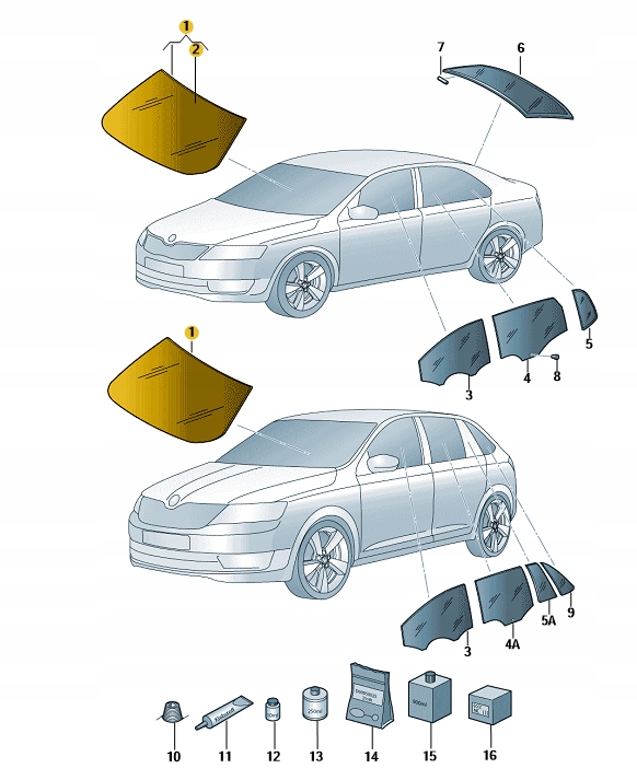 фото №1, Стекло лобовое skoda rapid/ seat toledo оригинальный номер