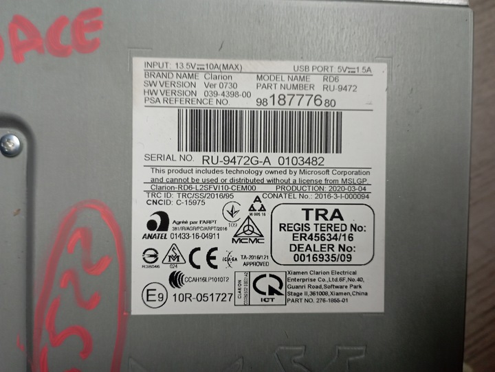 фото №3, Toyota proace expert iii радио 9818777680