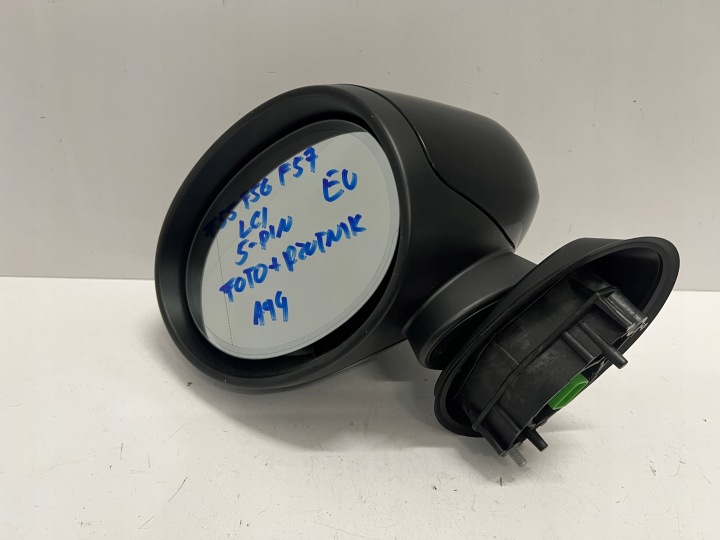 фото №6, Зеркало левое mini f55 f56 f57 5 контактов rzutnik a94 пианино чёрный рестайлинг lci eu