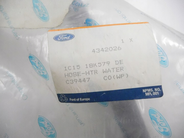 фото №8, Шланг обігрівальний підігрівача води ford transit оригінальний номер 4342026