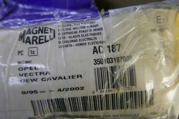 фото №9, Подъемник стекла 350103187000 opel vectra b j96 140277 90512643